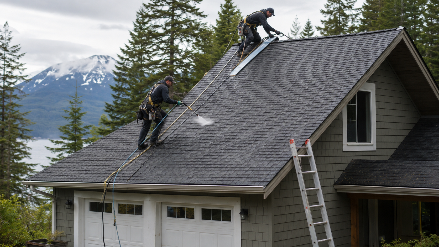 Soft Wash Roof Cleaning